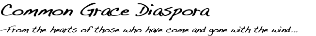 Common Grace Diaspora
