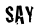 SAY